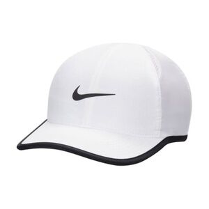 Nike White Structured Embroidered Swoosh Baseball Cap